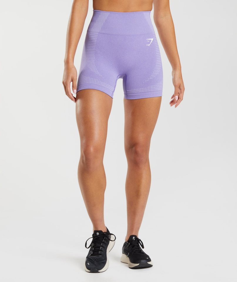 Szorty Gymshark Vital Seamless 2.0 Damskie Fioletowe | PL 284LBC